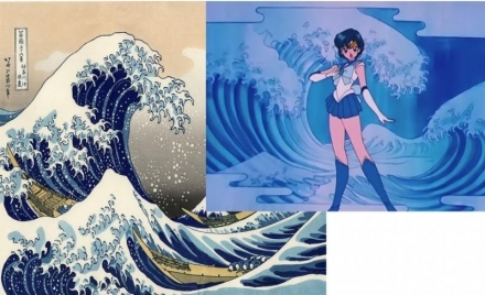 SAILOR MERCURY E "LA GRANDE ONDA" DI KATSUSHIKA HOKUSAI - EDUCAZIONE ALLA SALUTE